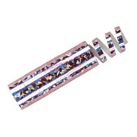 Luftschlangen hellrosa holographic