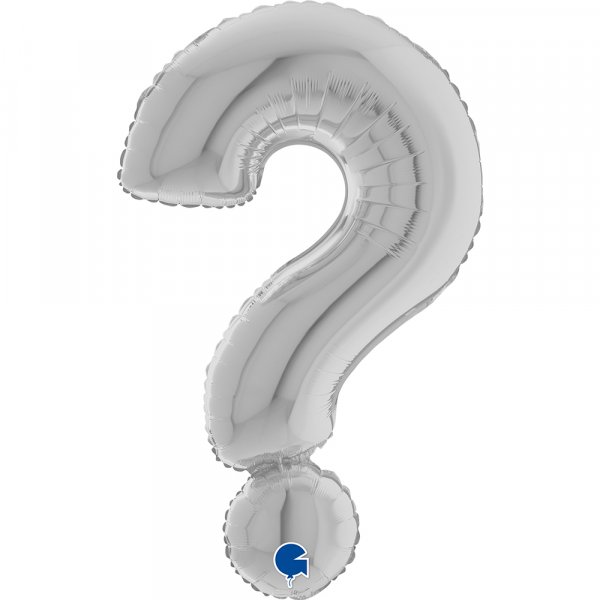 Folienballon Symbol ? silber