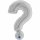 Folienballon Symbol ? silber
