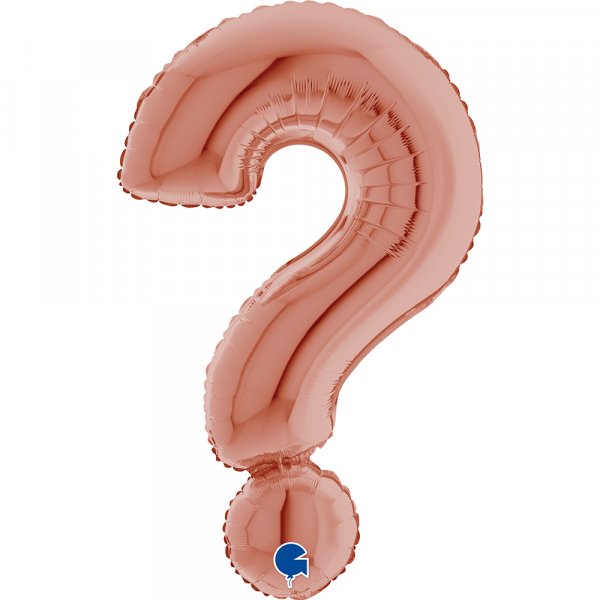 Folienballon Symbol ? rosegold