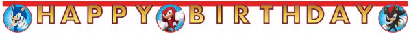 Bannergirlande Sonic - Happy Birthday