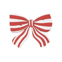 Servietten Schleife Rot Weiß