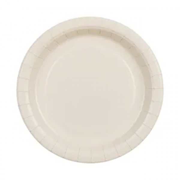 Pappteller - Solid Color - Beige