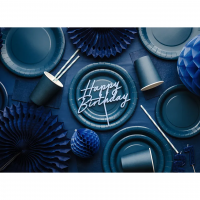 Pappteller - Solid Color - Dunkelblau