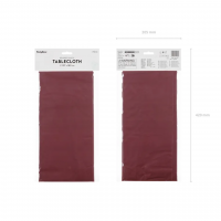 Plastiktischdecke - Solid Color - Dunkelrot