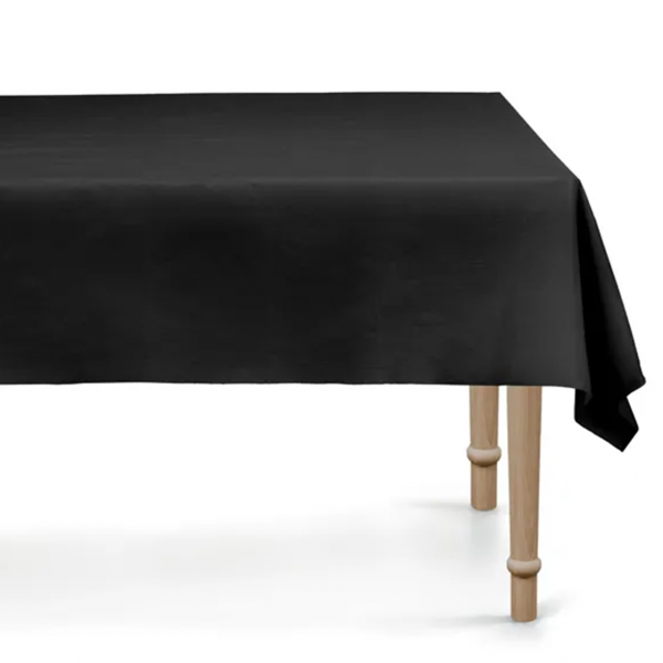 Plastiktischdecke - Solid Color - Schwarz