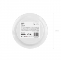 Pappteller - Solid Color - Schwarz klein