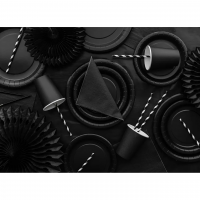 Pappteller - Solid Color - Schwarz klein