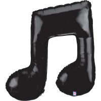 Folienballon Music Note Double - Black