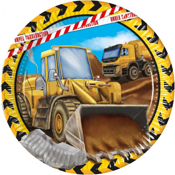 Pappteller - Construction - Baustelle