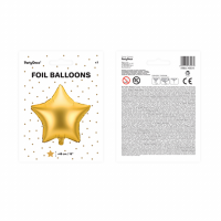 Folienballon Stern Gold Satin