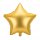 Folienballon Stern Gold Satin