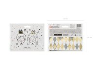 Partykrone schwarz und weis