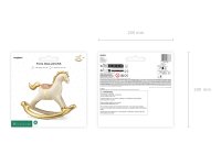 Folienballon (-) Schaukelpferd nur zur Luftfüllung