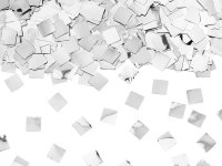 Konfettikanone Champagnerflasche silber