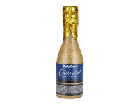 Konfettikanone Champagnerflasche gold