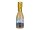 Konfettikanone Champagnerflasche gold