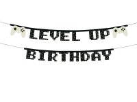 Bannergirlande - Gamer - Level Up Birthday