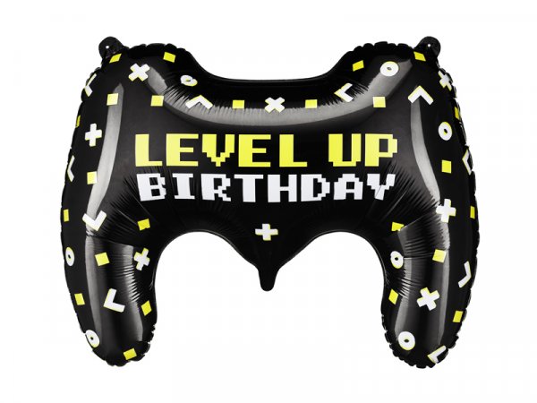 Folienballon Gamer - Level Up Birthday