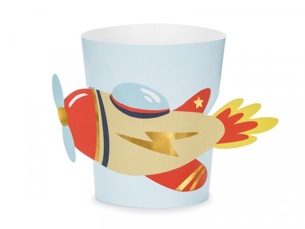 Bechermanschette Flugzeug - DIY