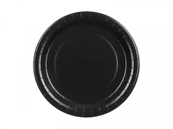 Pappteller - Solid Color - Schwarz