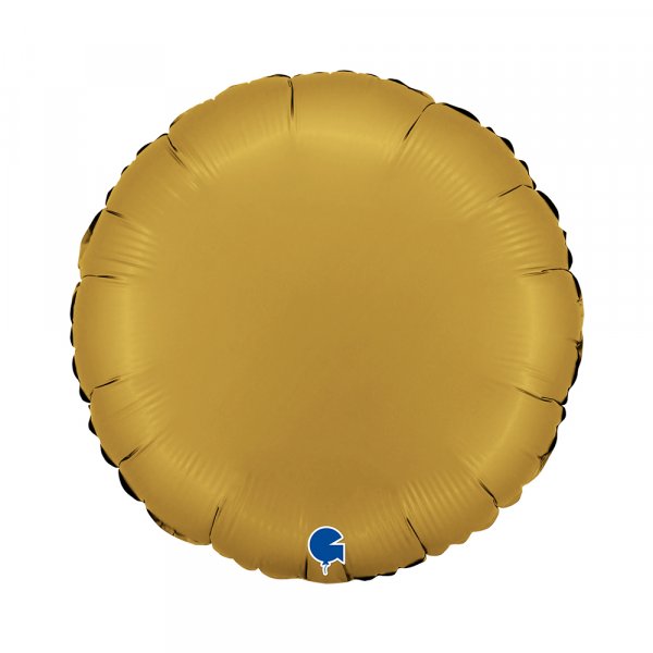 Folienballon Rund Satin gold