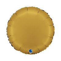 Folienballon Rund Satin gold