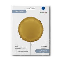 Folienballon Rund Satin gold