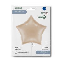 Folienballon Stern Satin Californian Gold