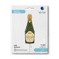 Folienballon Sparkle Bottle - Sektflasche