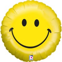 Folienballon (-) Smiley Face nur Luftfüllung