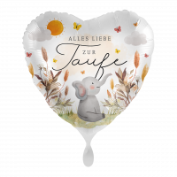Folienballon Taufe - Glückselefant