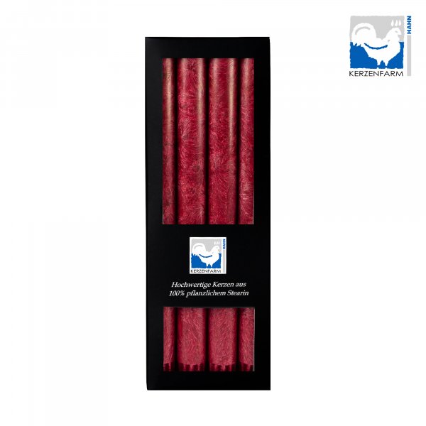 Stabkerzen 250 x 22 - dunkelrot