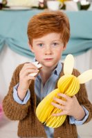 Wabenball Hase gelb 30cm