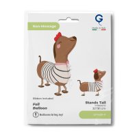 Folienballon Dachshund Walking Ballon