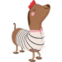 Folienballon Dachshund Walking Ballon
