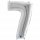 Folienballon Zahl 7 silber