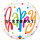 Folienballon Birthday Dots - HBD