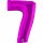 Folienballon Zahl 7 violett