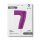Folienballon Zahl 7 violett
