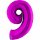 Folienballon Zahl 9 violett